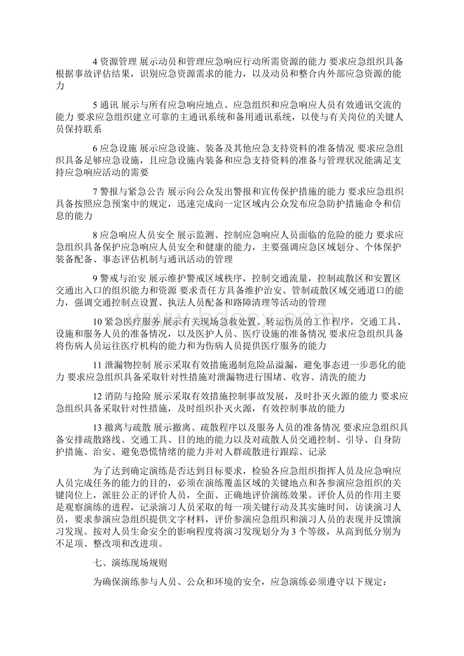 企业应对突发事件应急预案演练计划表Word文件下载.docx_第3页