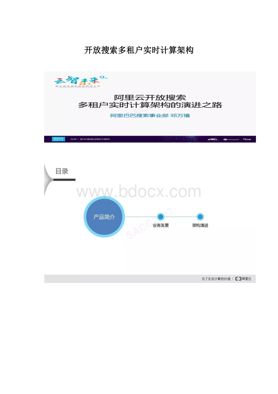 开放搜索多租户实时计算架构.docx