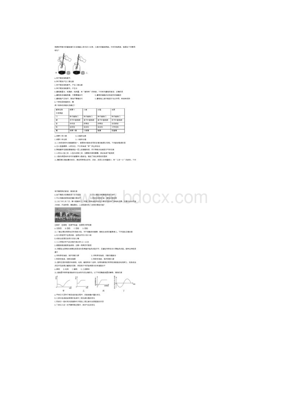 山东东营中考生物真题.docx_第2页