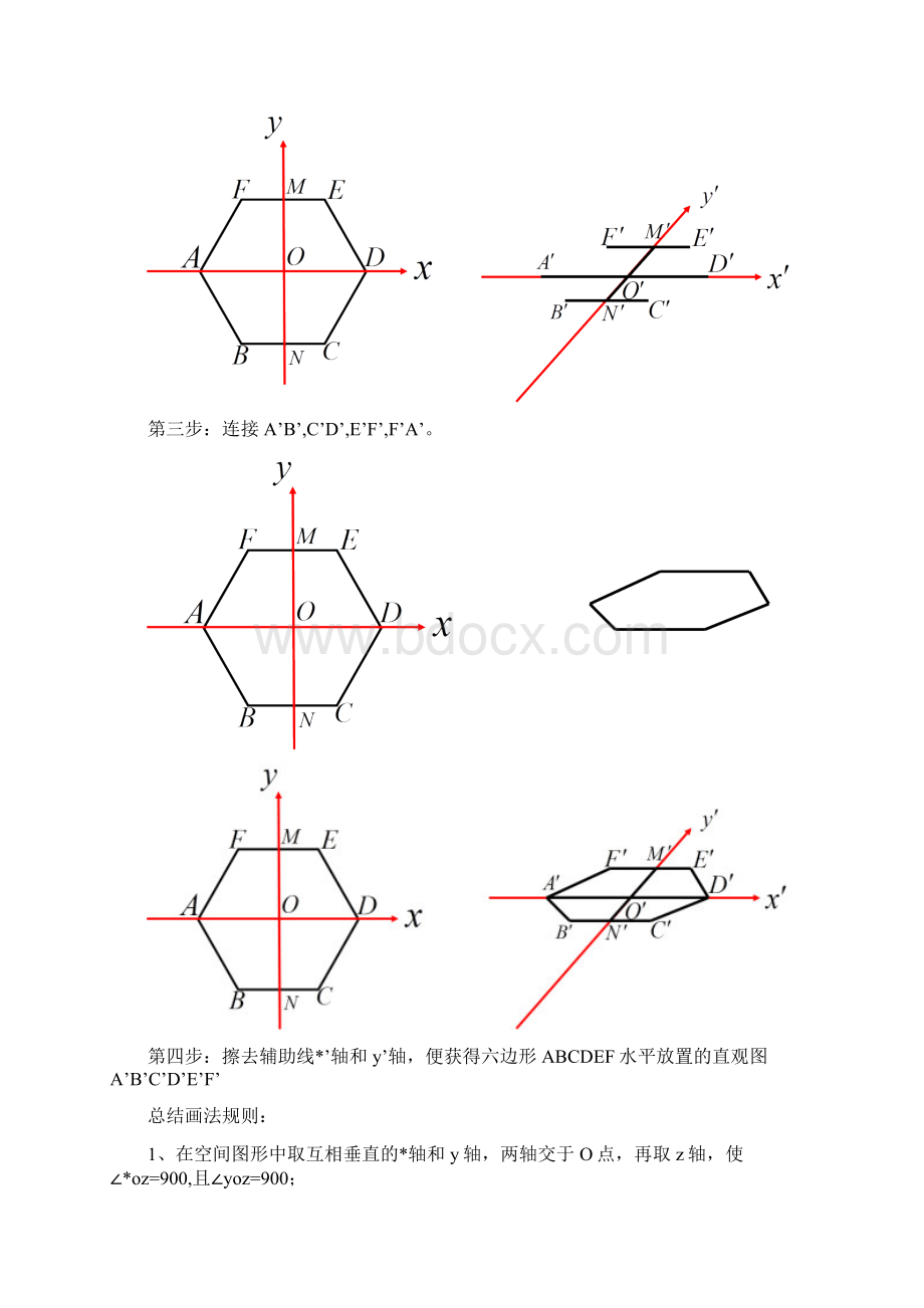 平面图形直观图的画法Word格式文档下载.docx_第3页