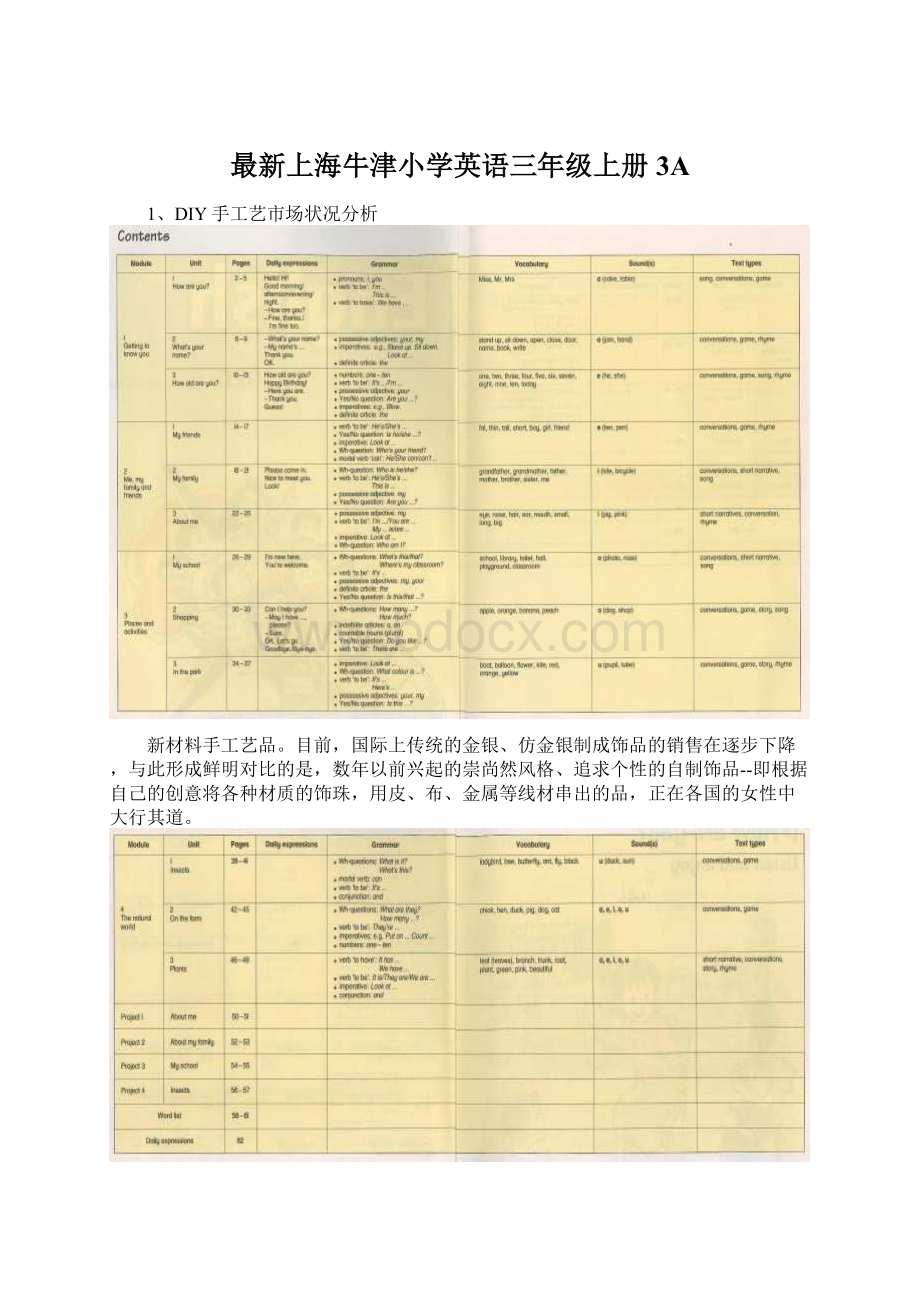 最新上海牛津小学英语三年级上册3AWord下载.docx_第1页