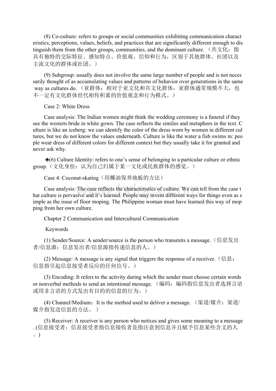 黑龙江大学跨文化交际英语复习总结超全Word下载.docx_第3页