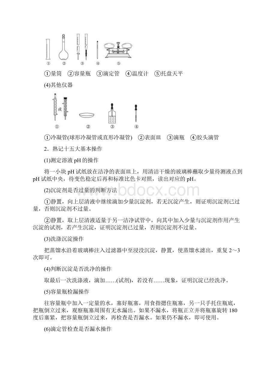 届高考化学二轮复习测试题专题十三+化学实验基础知识.docx_第2页