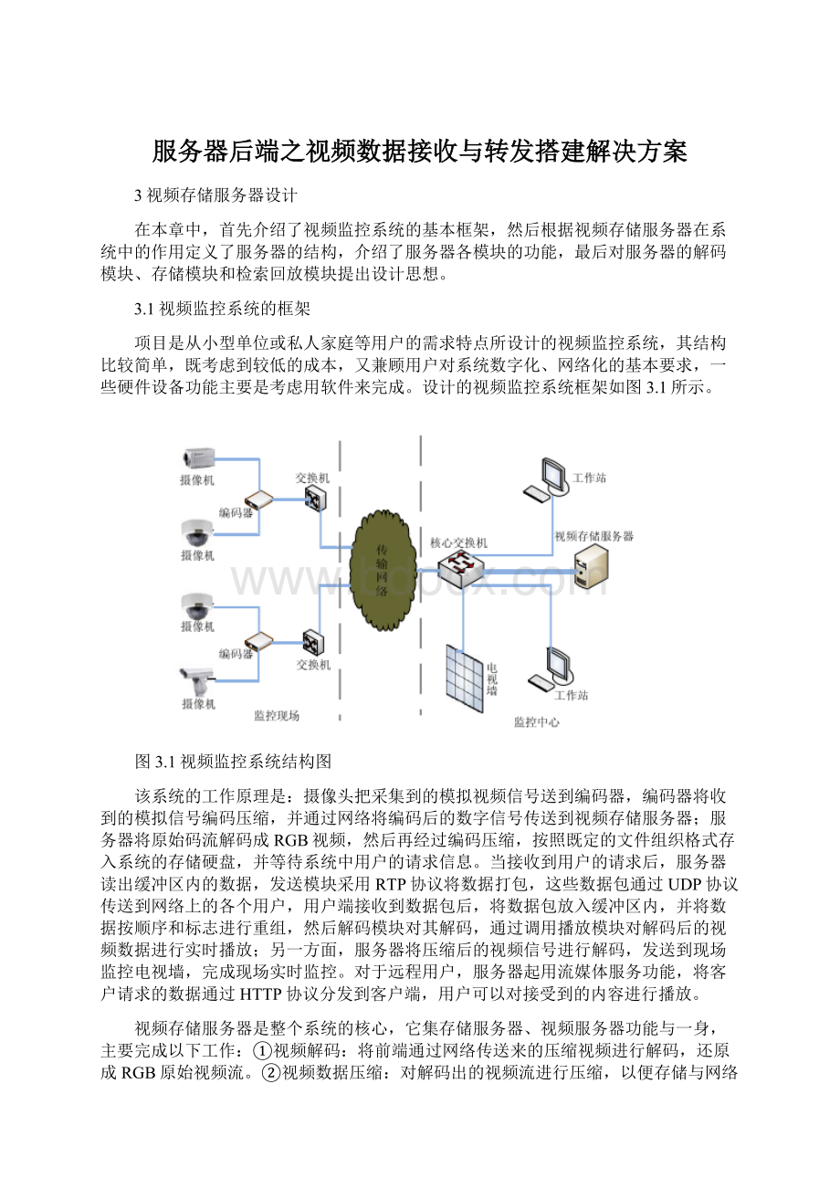 服务器后端之视频数据接收与转发搭建解决方案Word格式文档下载.docx