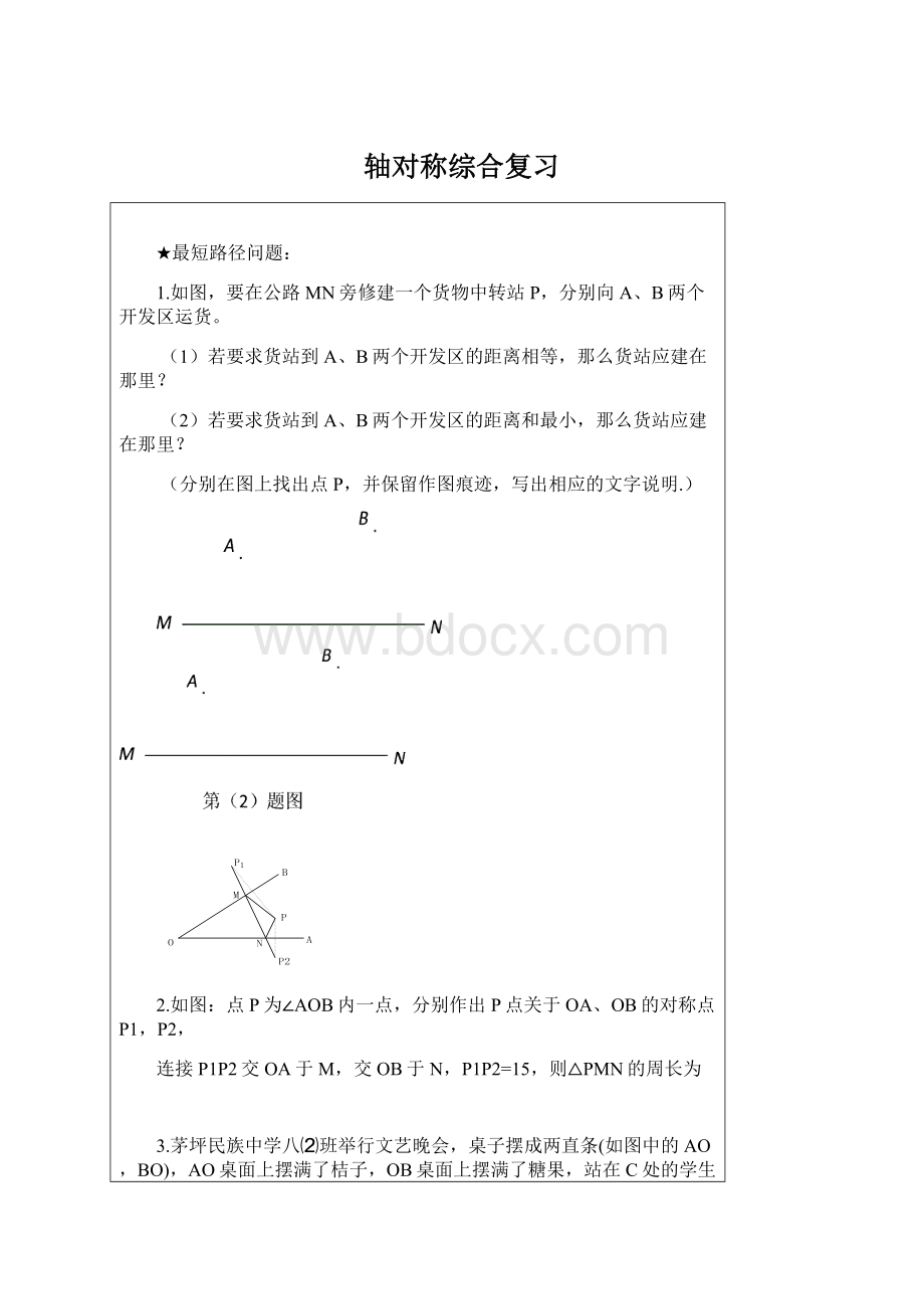 轴对称综合复习Word文档下载推荐.docx_第1页