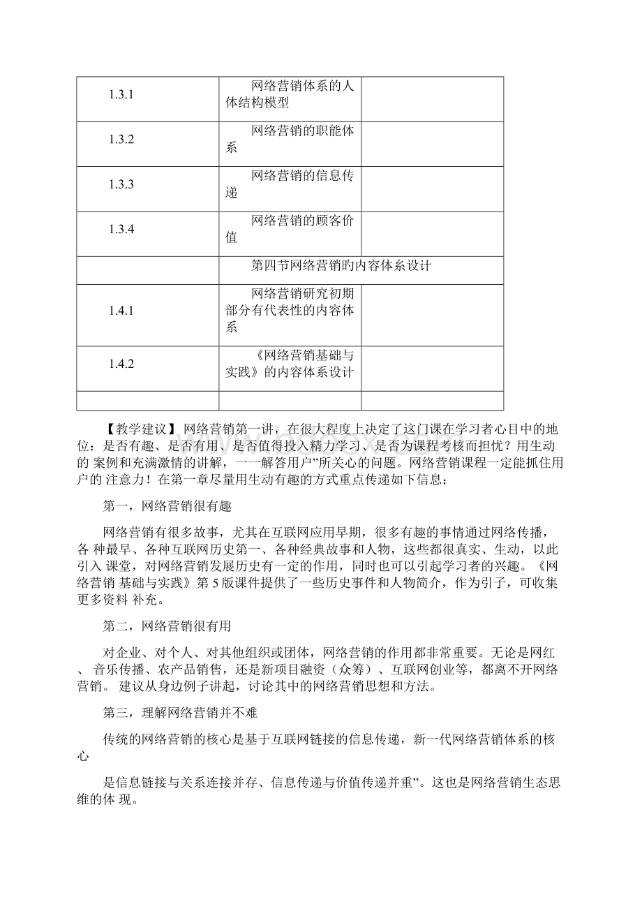 网络营销课程教学大纲文档格式.docx_第3页