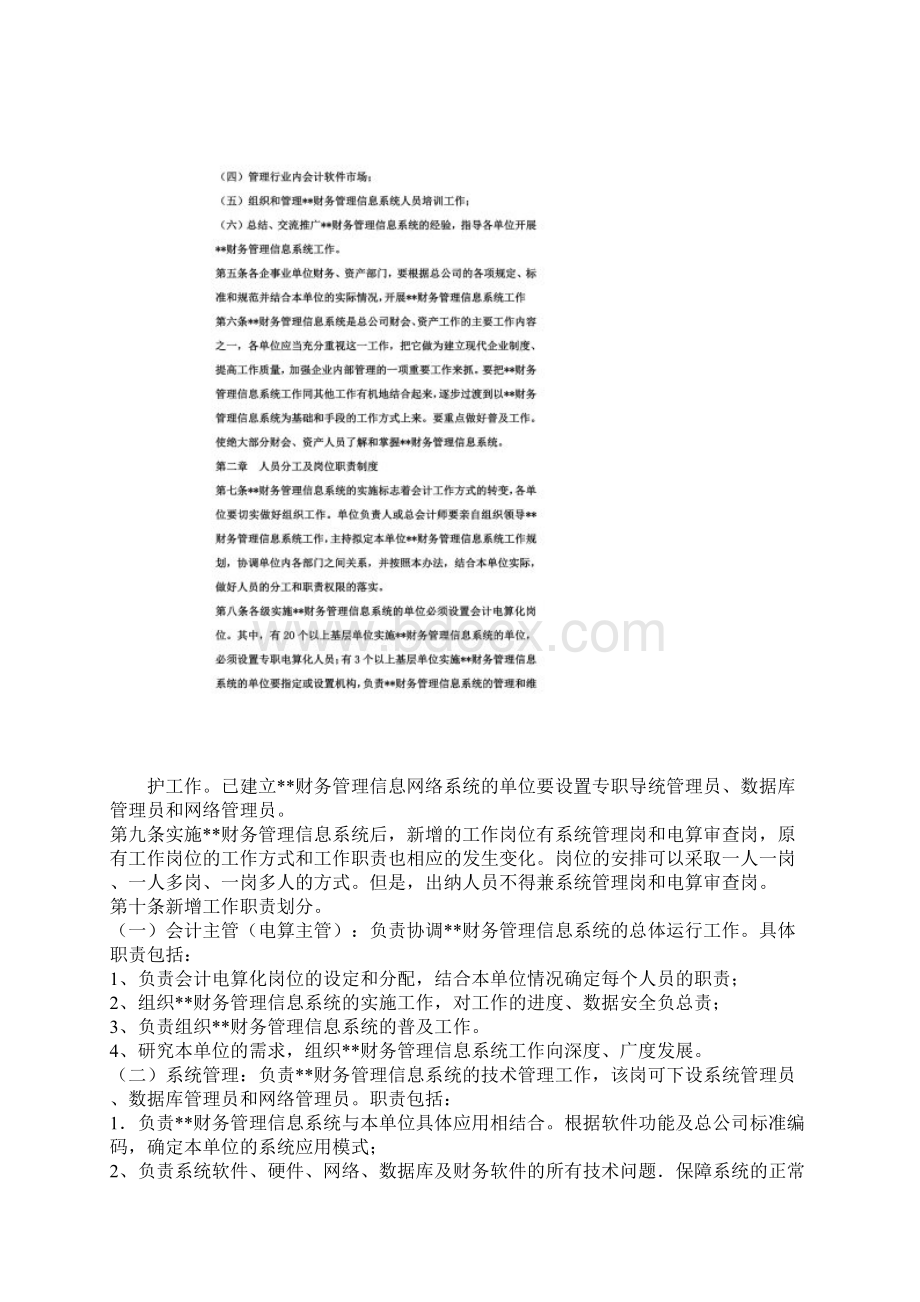 财务管理信息系统管理制度doc 18页文档格式.docx_第2页