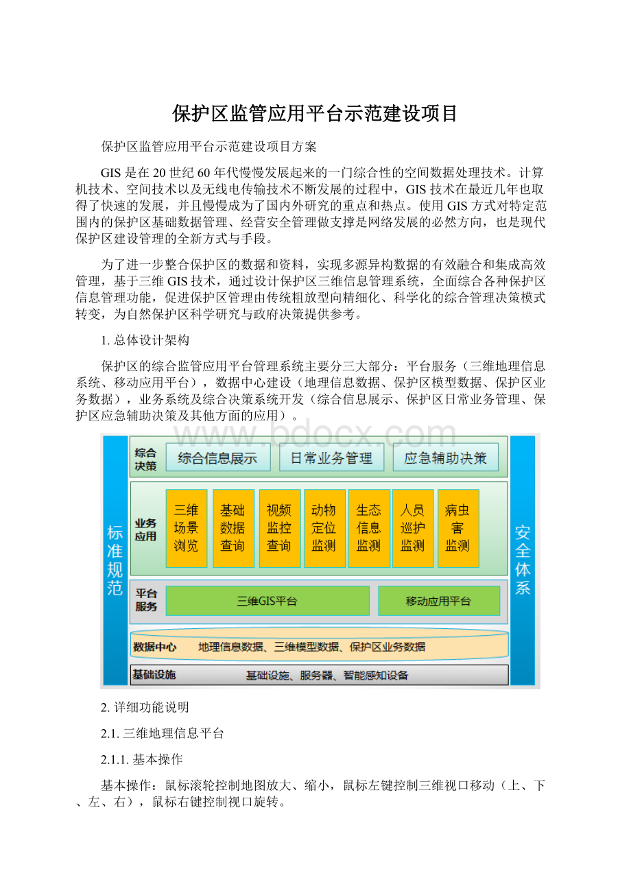 保护区监管应用平台示范建设项目.docx