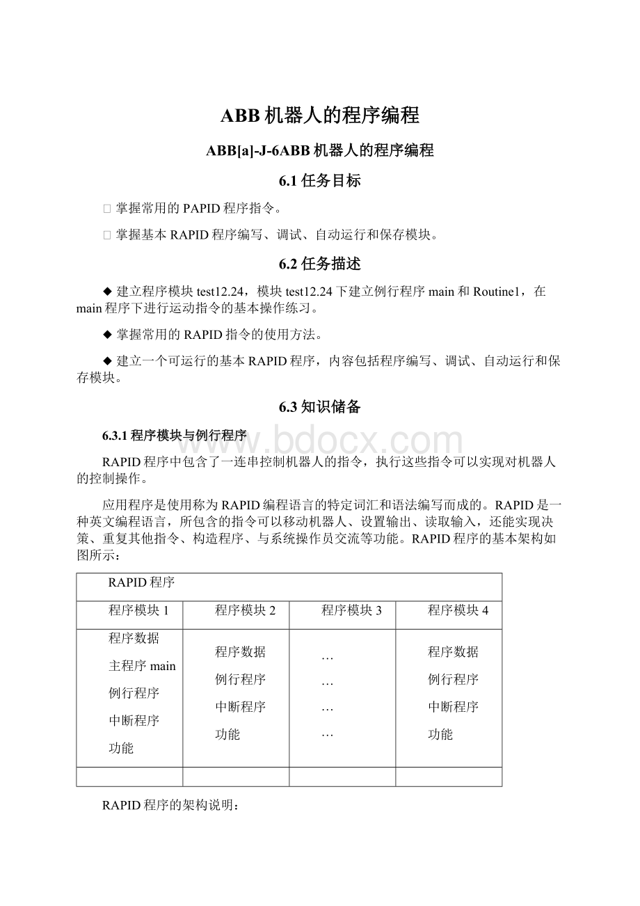 ABB机器人的程序编程.docx