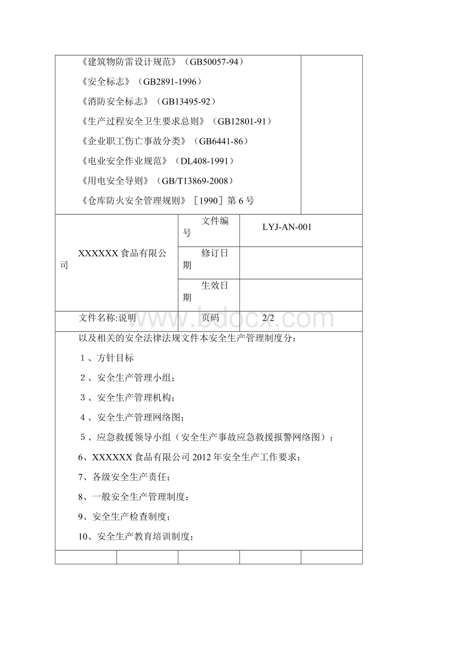 安全生产管理制度汇编食品企业.docx_第2页