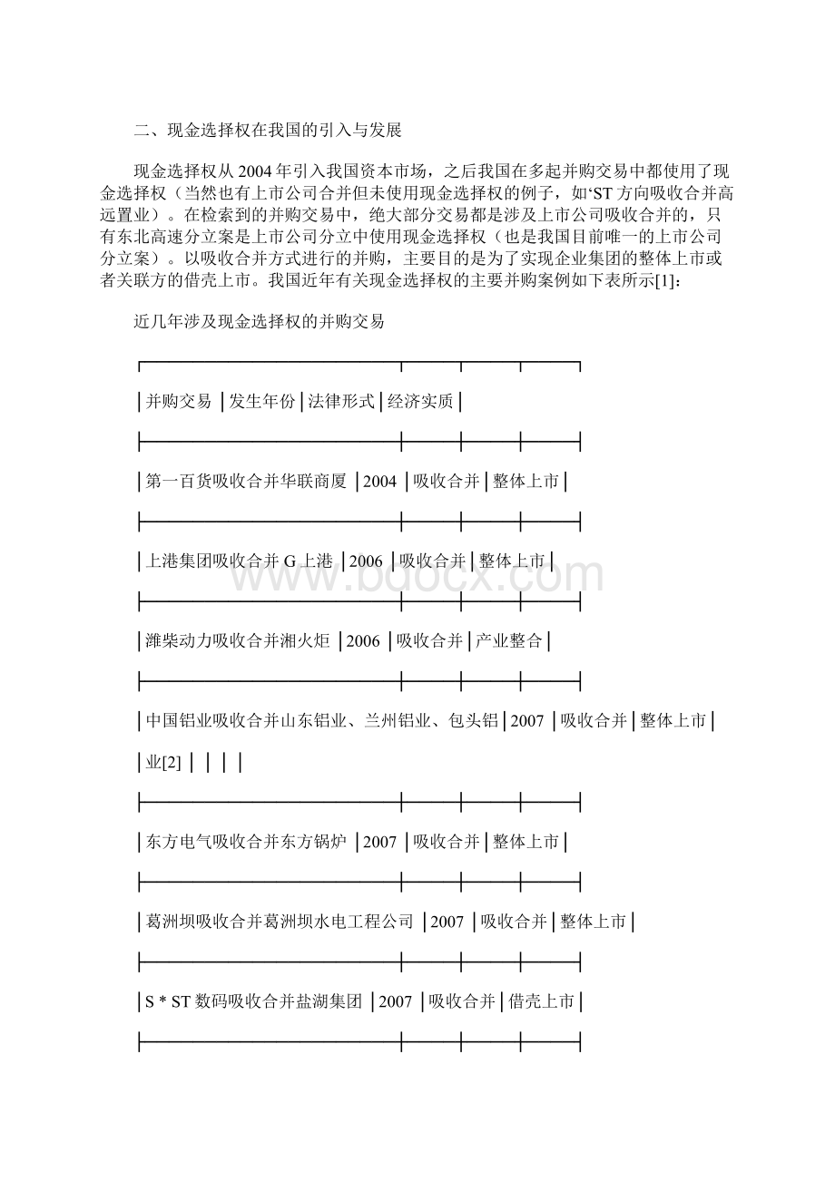 现金选择权法律适用问题分析.docx_第2页