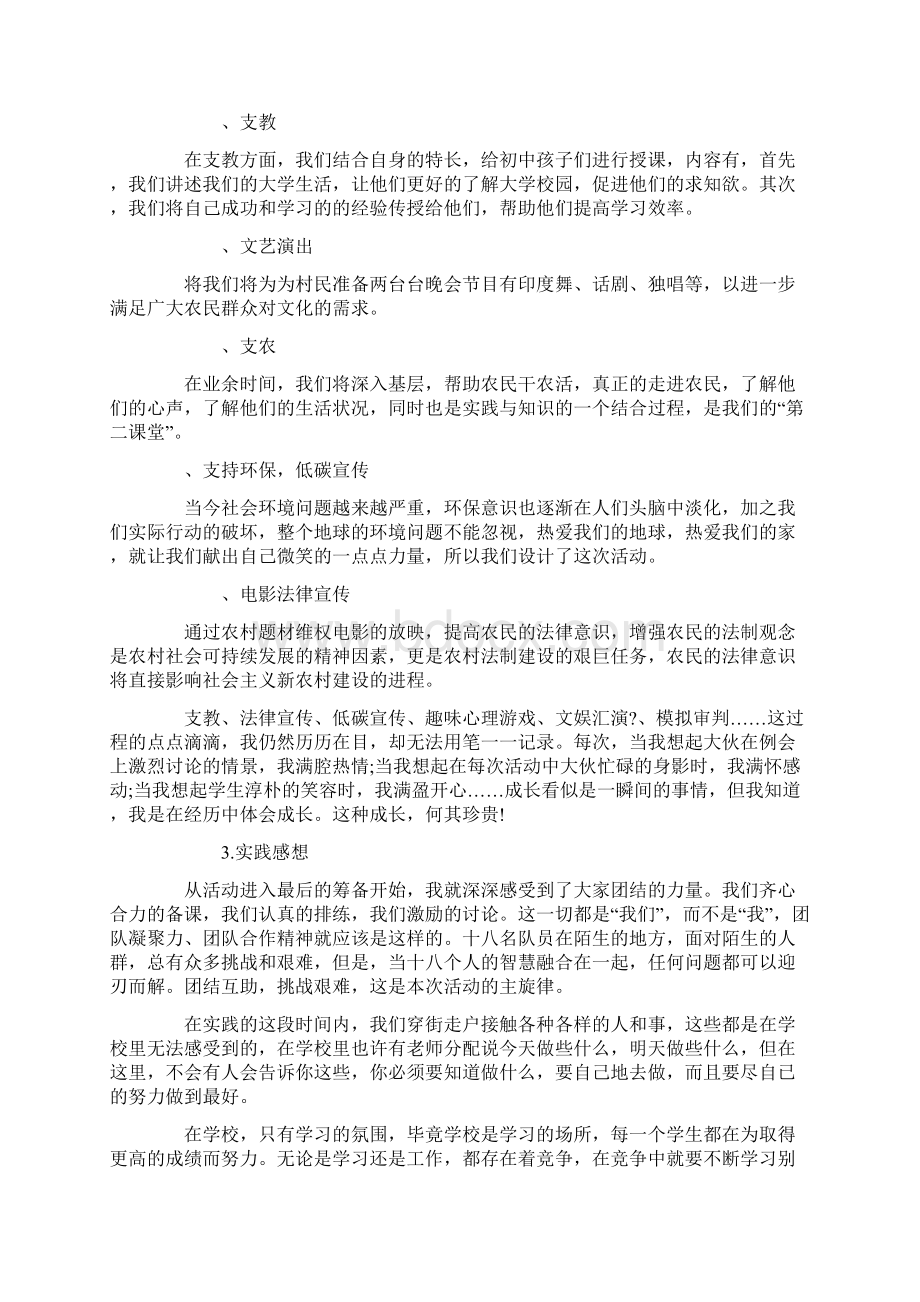 三下乡实践报告字Word文档下载推荐.docx_第2页