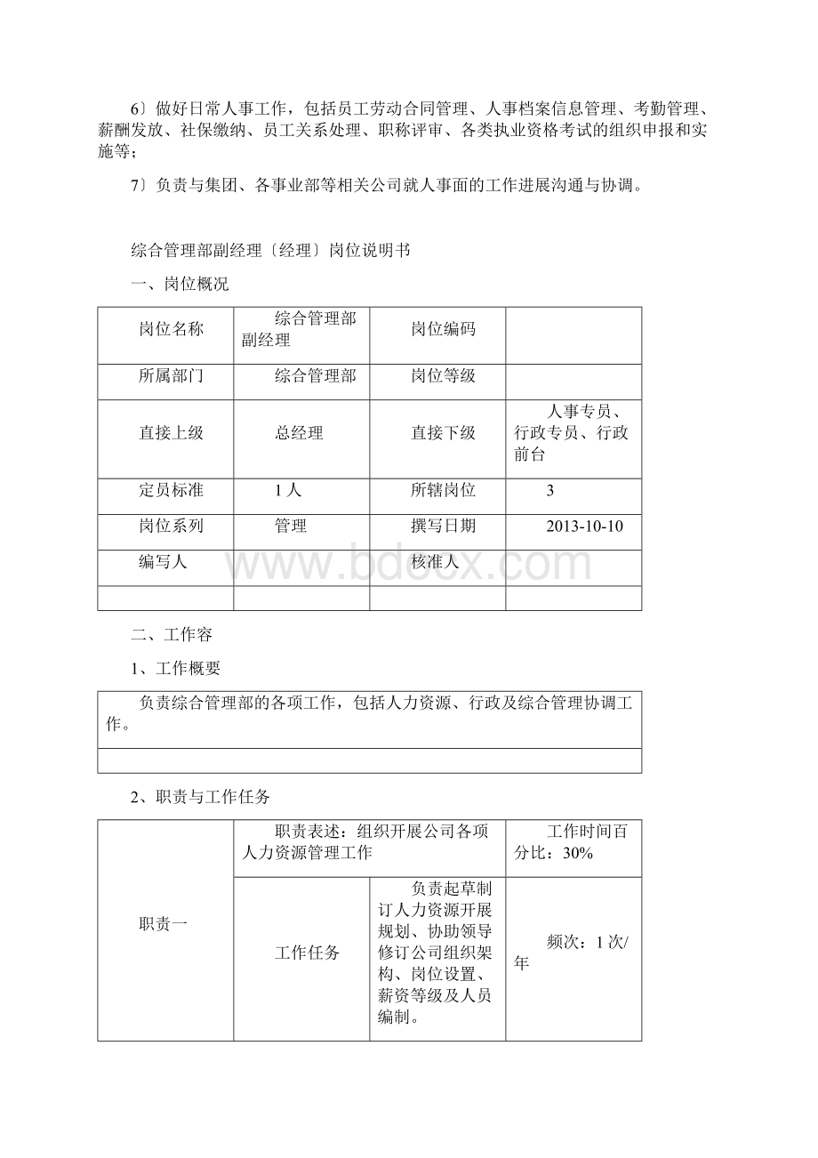 综合管理部岗位说明书.docx_第2页