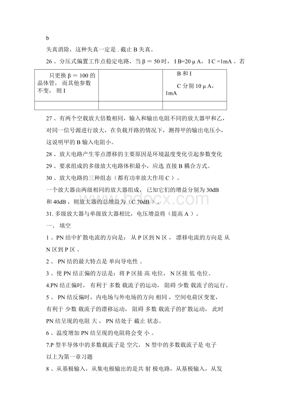 模拟电子技术综合复习题有答案Word文档下载推荐.docx_第3页