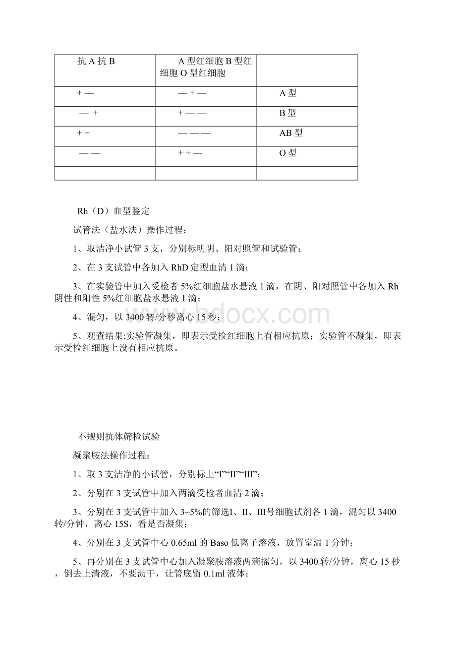 血型鉴定的操作流程Word文档格式.docx_第2页