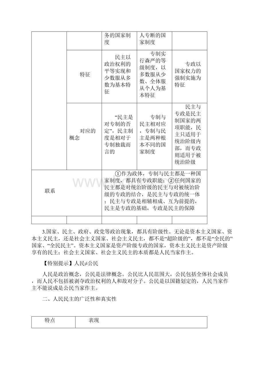 政治生活 届文科生高考政治复习知识梳理指导Word文件下载.docx_第2页