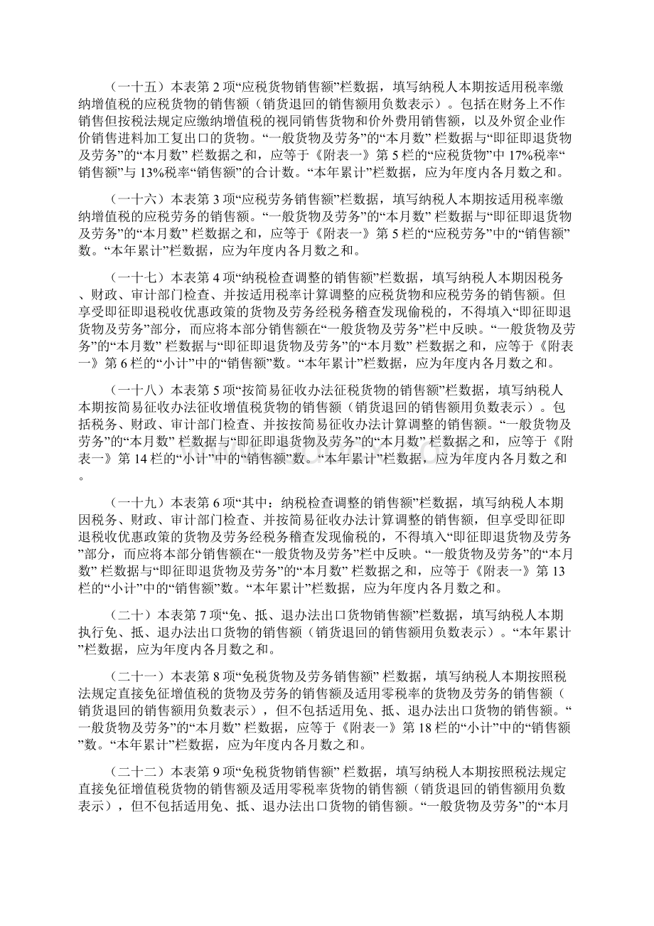 新《增值税纳税申报表填表说明》文档格式.docx_第2页