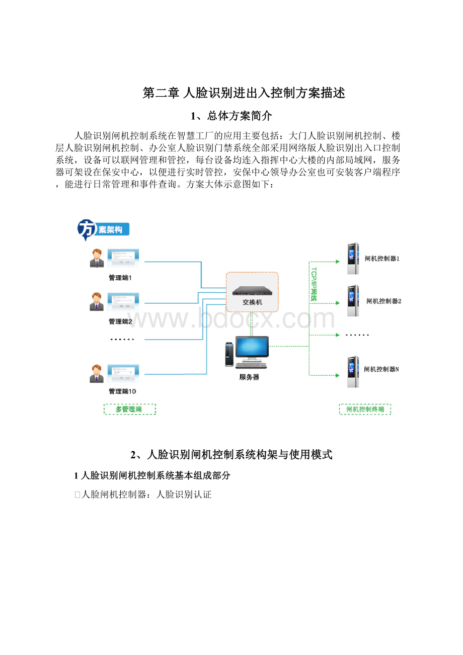 智慧工厂人脸识别闸机+考勤出入控制解决方案.docx_第3页