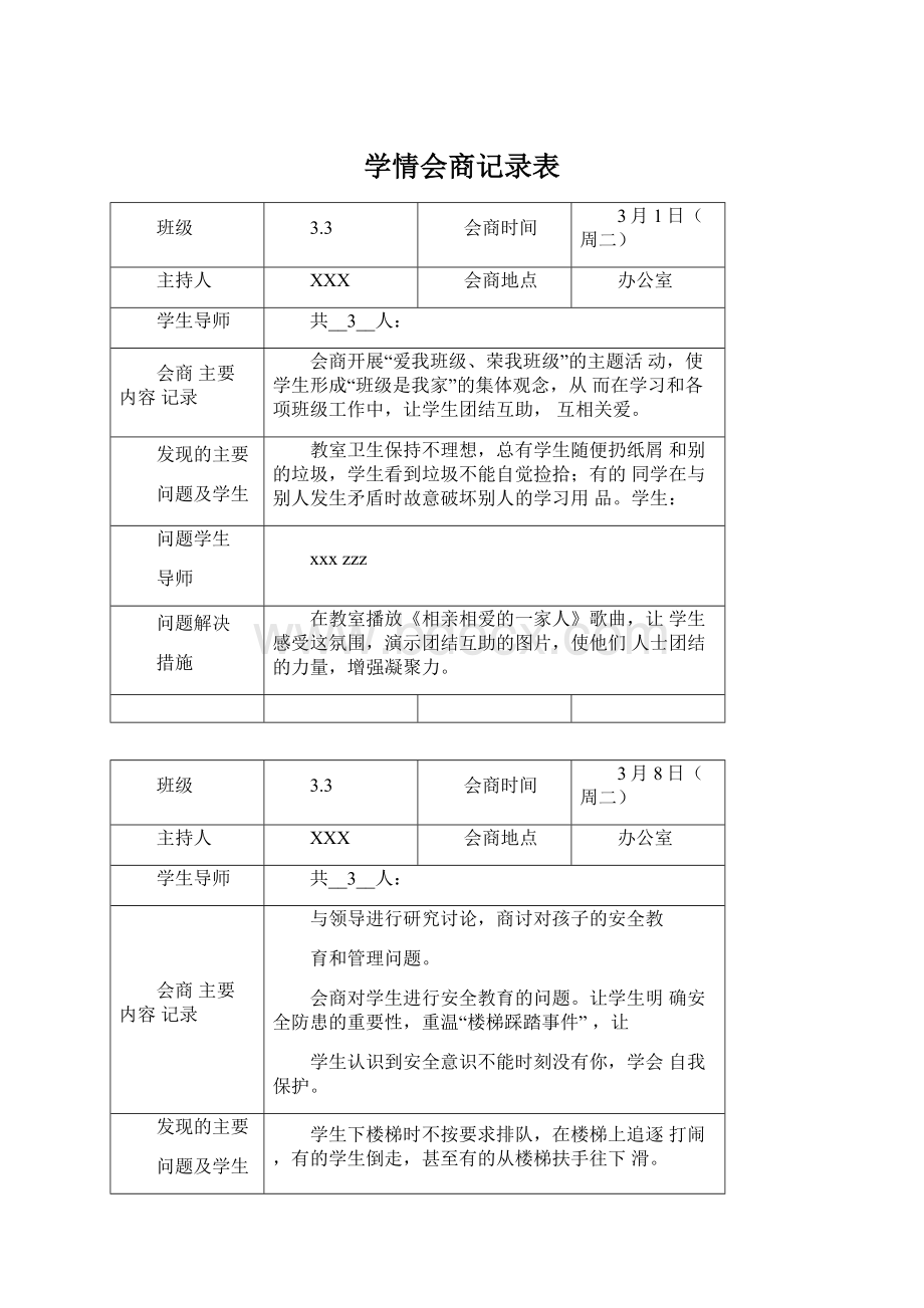 学情会商记录表.docx_第1页