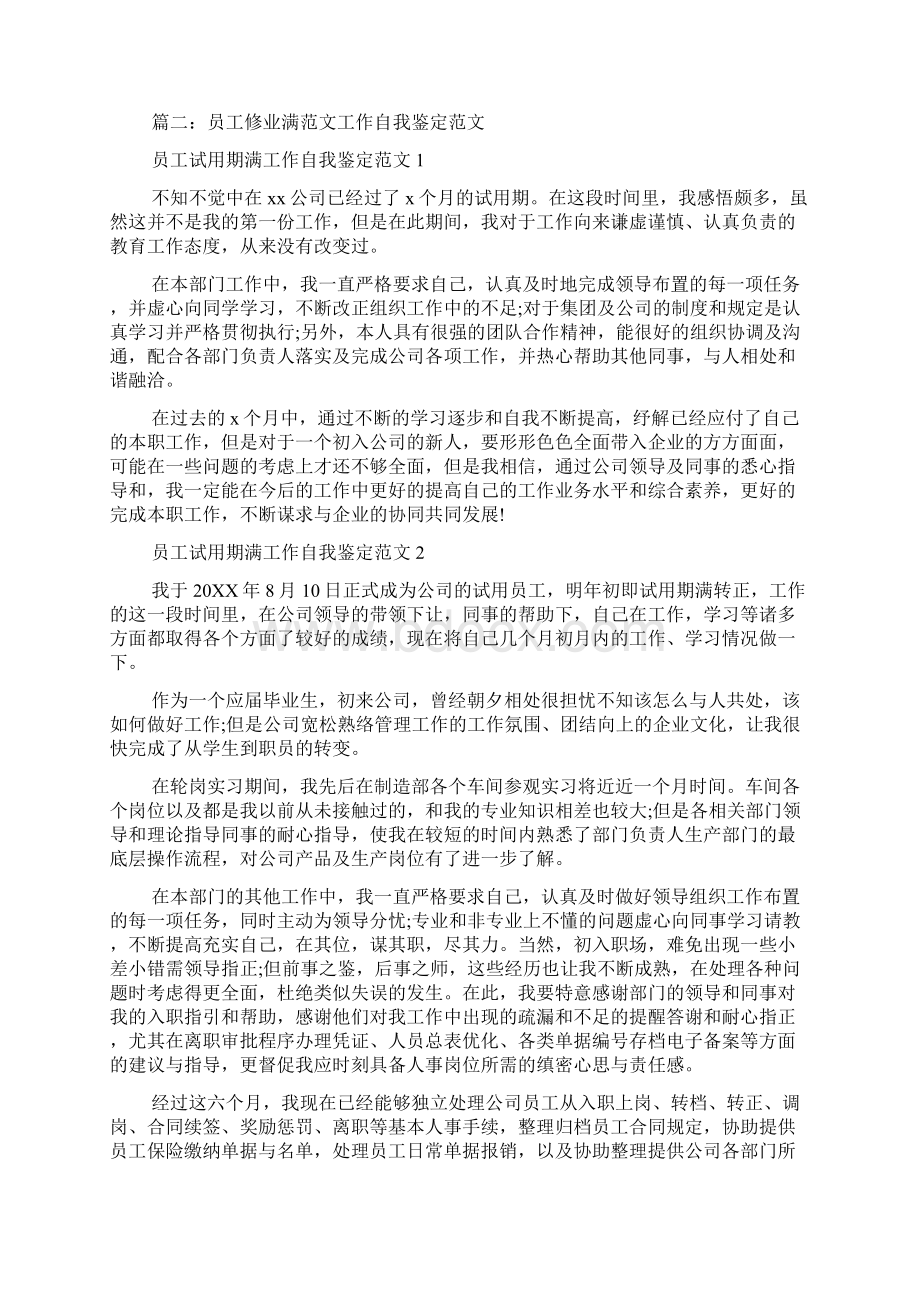 员工试用期工作自我总结Word格式.docx_第3页