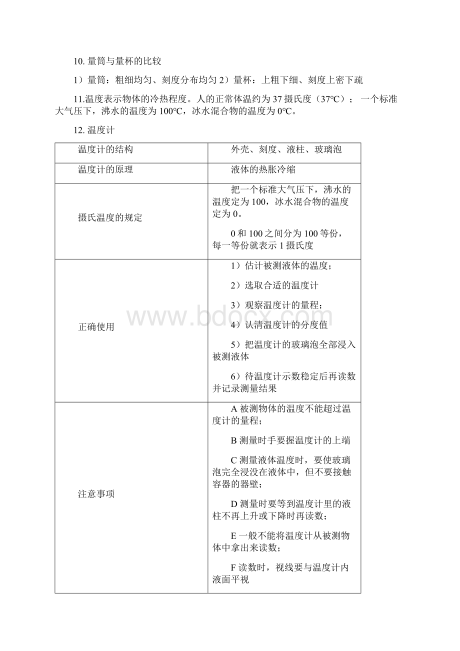 浙教版七年级上科学知识点大全完美.docx_第3页