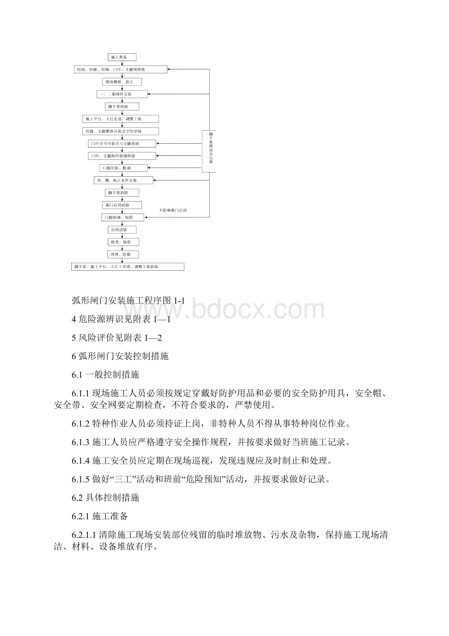 水工金属结构弧形闸门安装作业指导书Word格式文档下载.docx_第3页