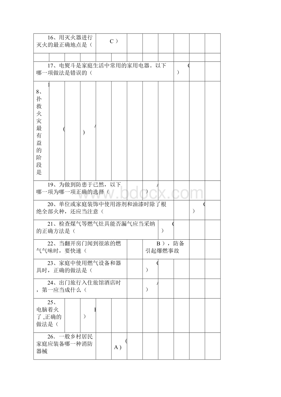 全民消防安全知识网络大赛题库答案.docx_第3页