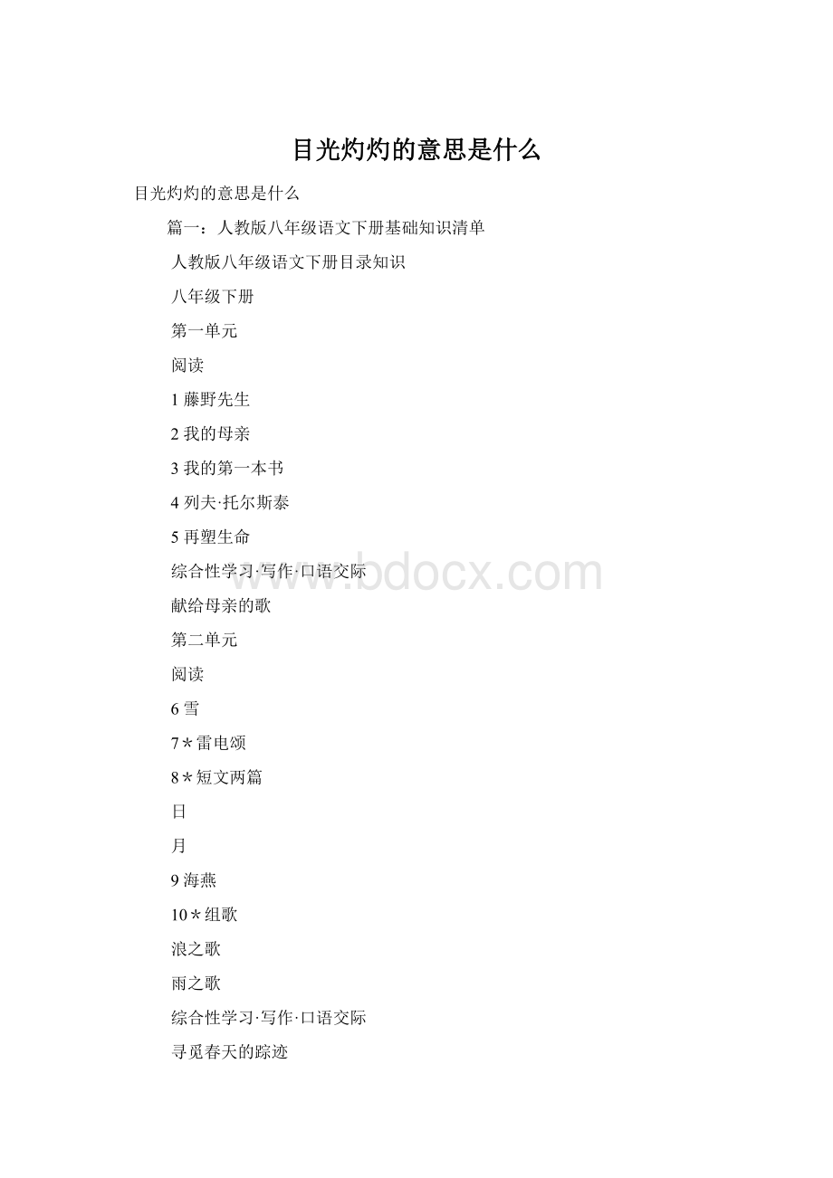 目光灼灼的意思是什么.docx_第1页