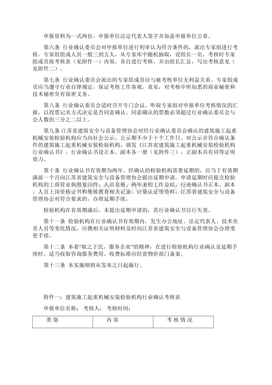 江苏省建筑施工起重机械安装检验机构行业确认实施细则.docx_第3页