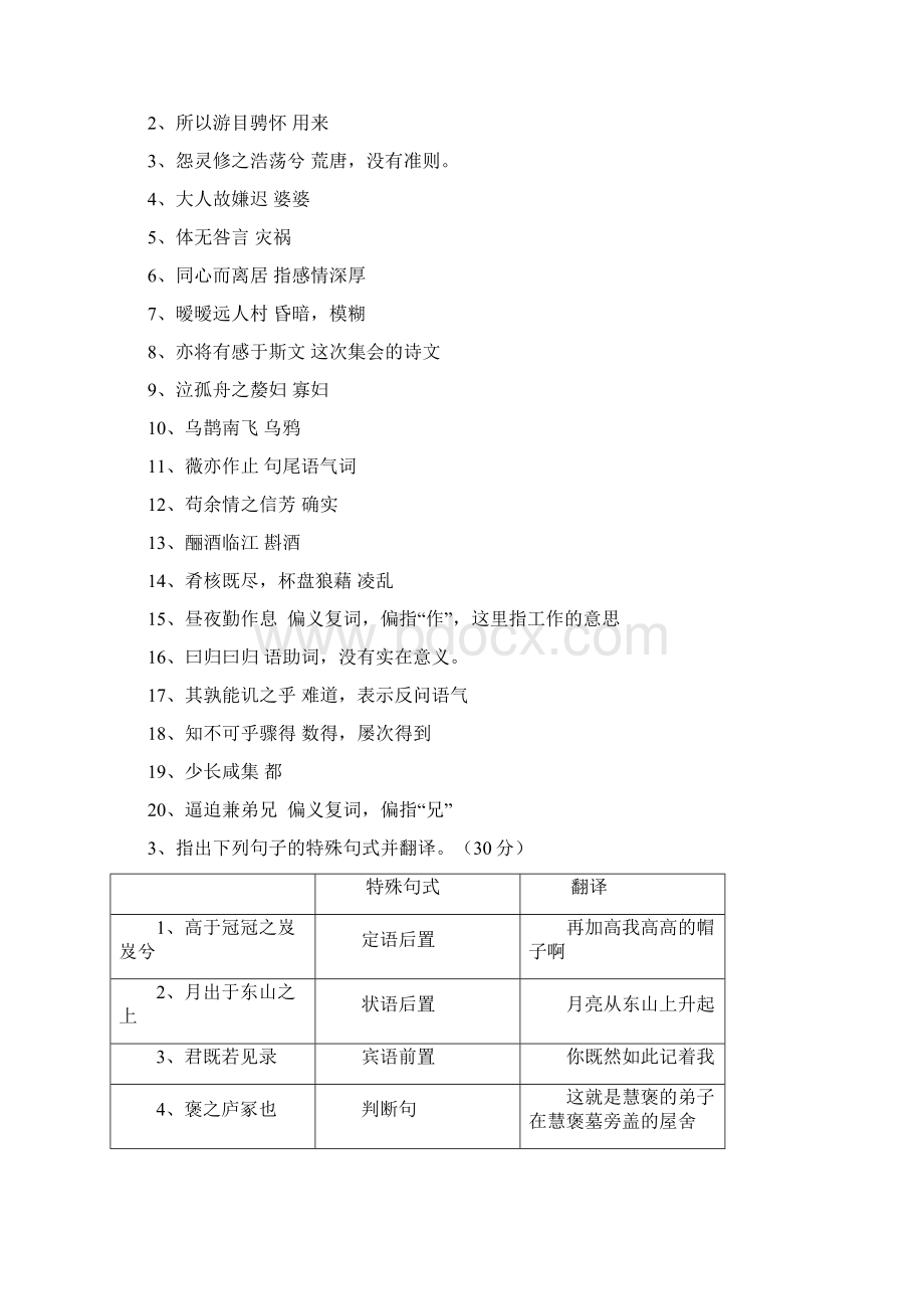 高一文言文基础知识测试Word文档下载推荐.docx_第2页