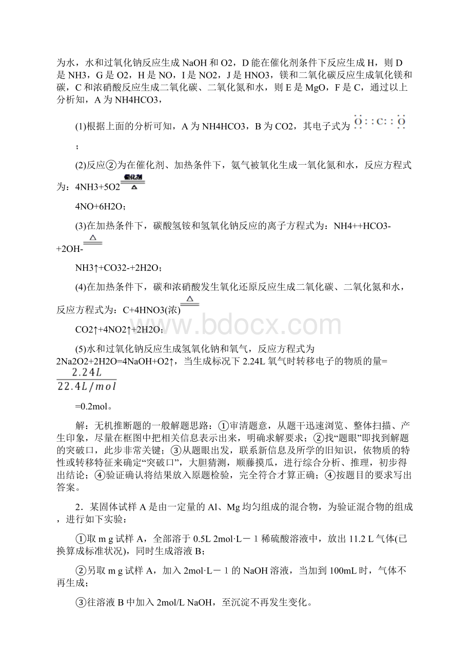 高考化学专题复习分类练习 镁及其化合物推断题综合解答题1Word格式.docx_第2页