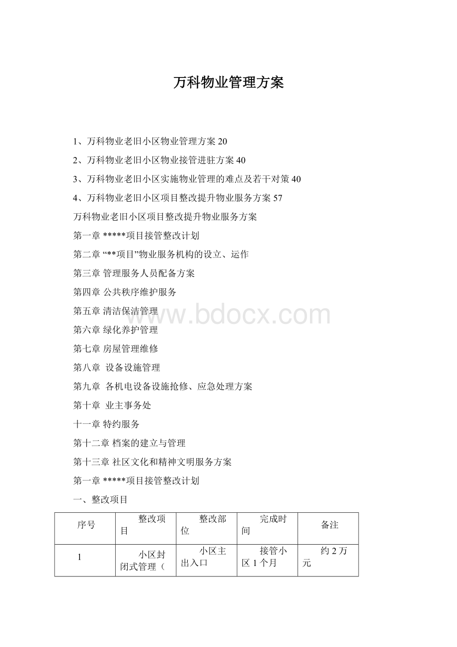 万科物业管理方案.docx_第1页