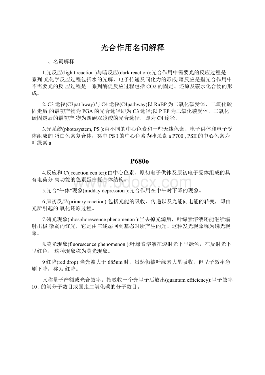 光合作用名词解释文档格式.docx_第1页