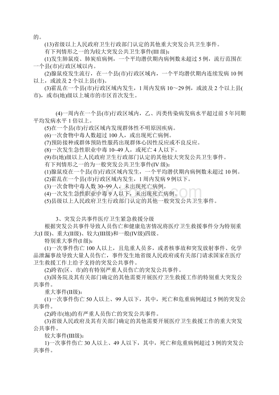 突发公共卫生事件的概念与分级分类参考wordWord格式.docx_第2页