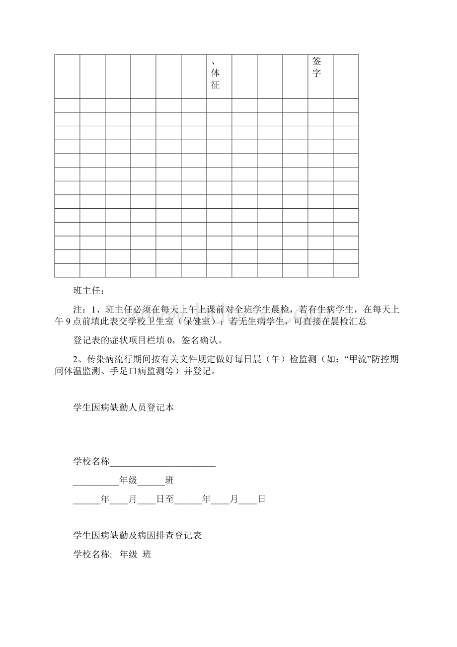 毓秀中学因病缺勤病因追查与登记制度.docx_第3页