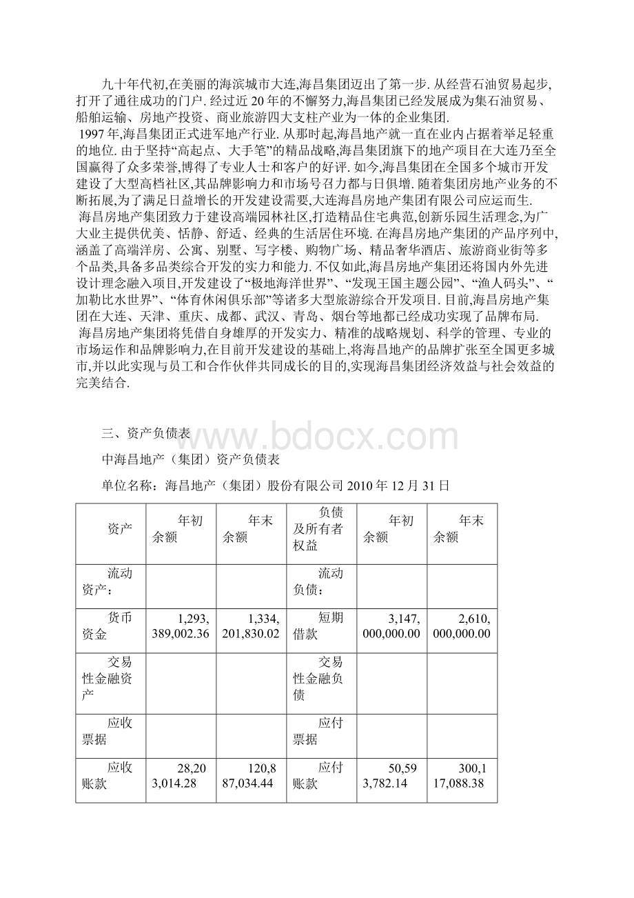 海昌集团财务报表分析.docx_第2页