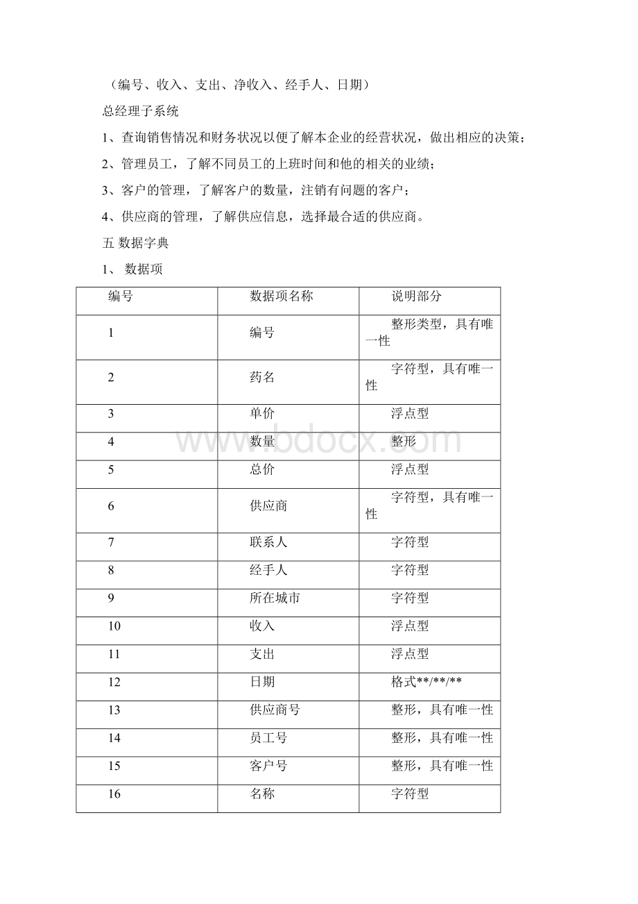 医药销售管理系统设计实验报告.docx_第3页