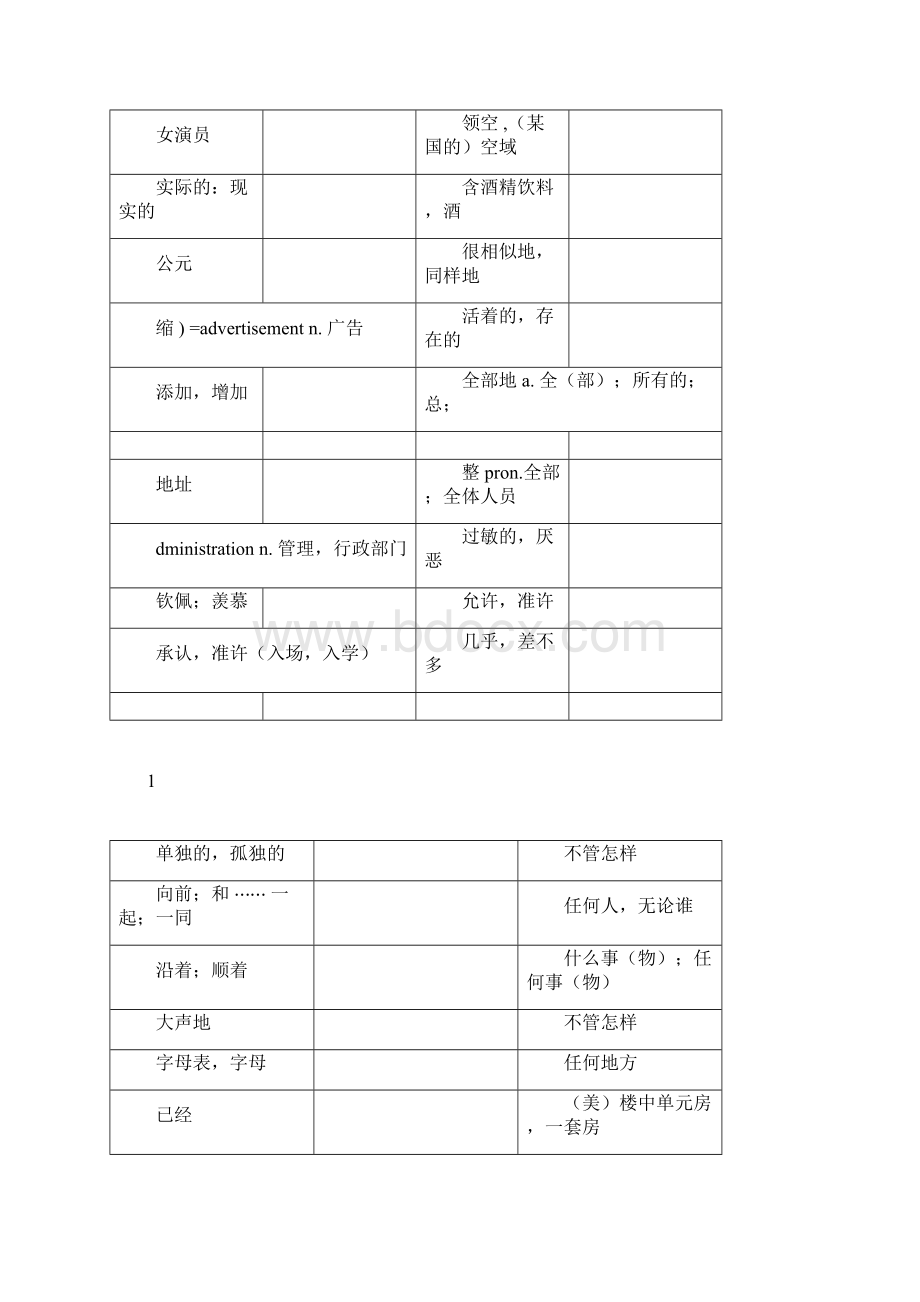 高中学业水平测试会考英语词汇表Word下载.docx_第3页