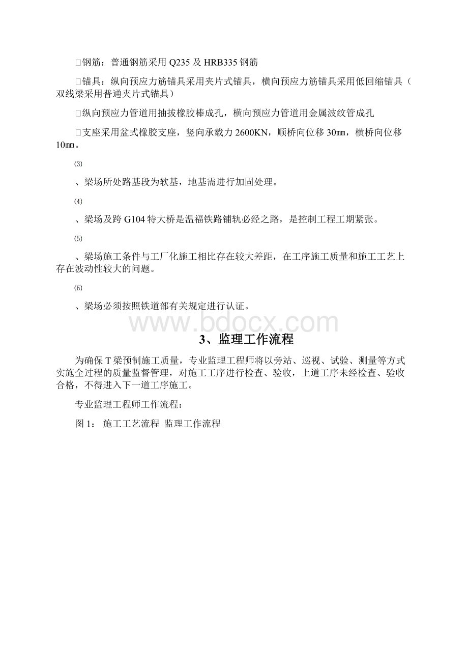 32m后张法铁路预制T梁监理实施细则.docx_第3页