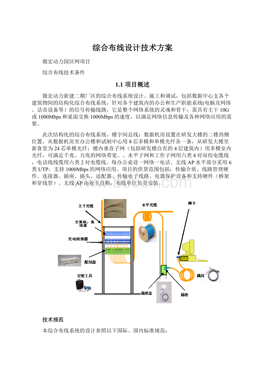 综合布线设计技术方案.docx