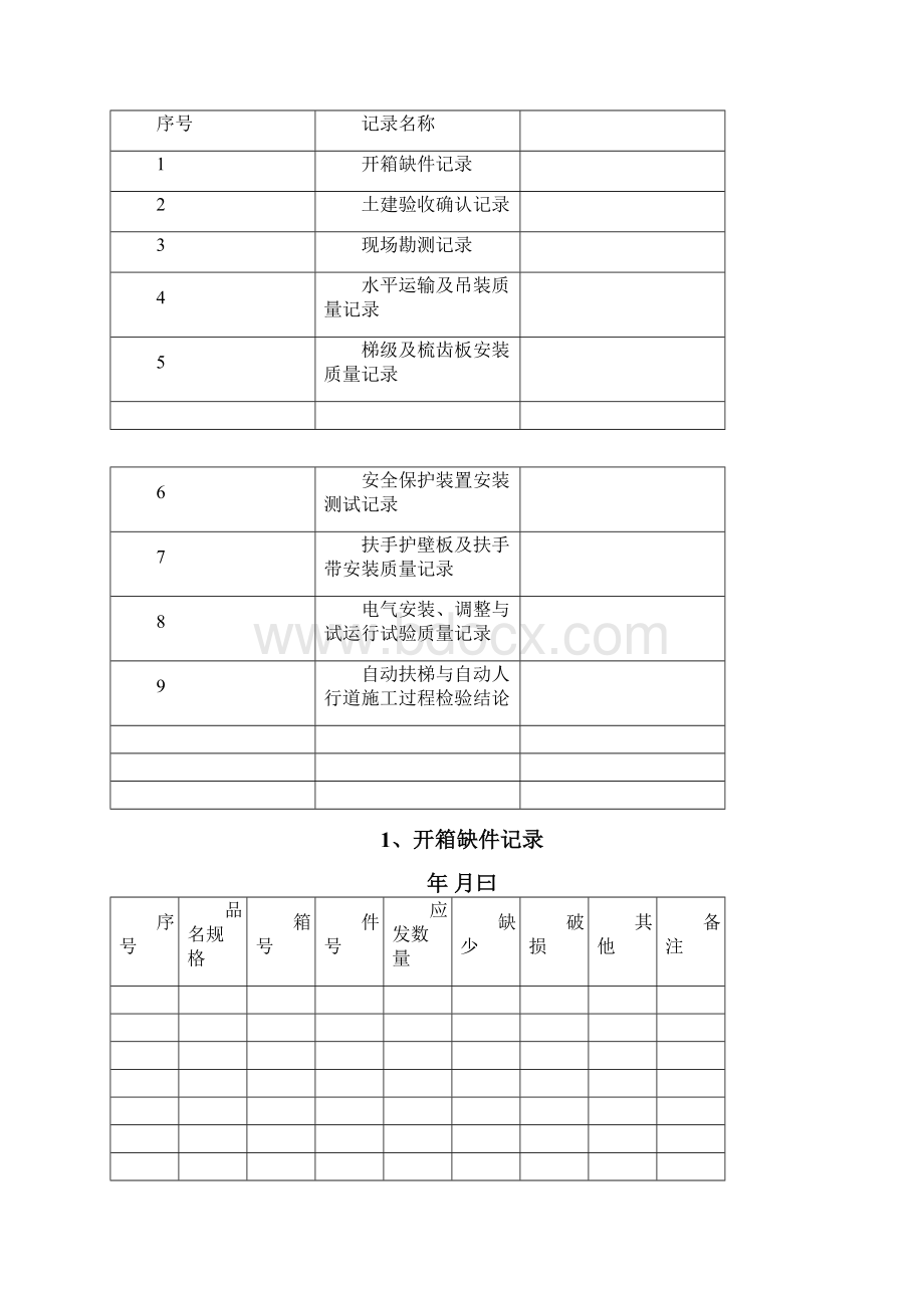 扶梯施工过程记录.docx_第2页