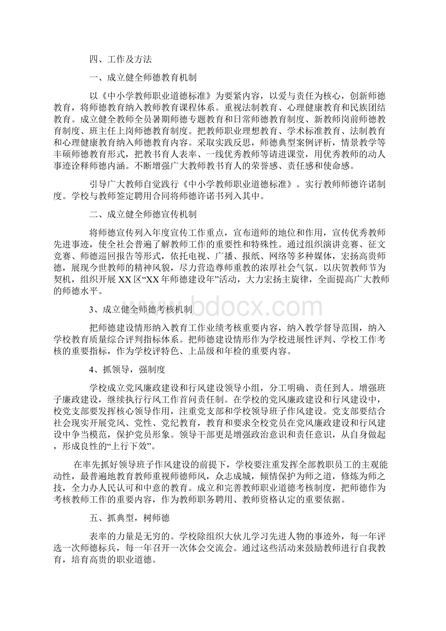 小学年度师德师风建设工作方案.docx_第2页