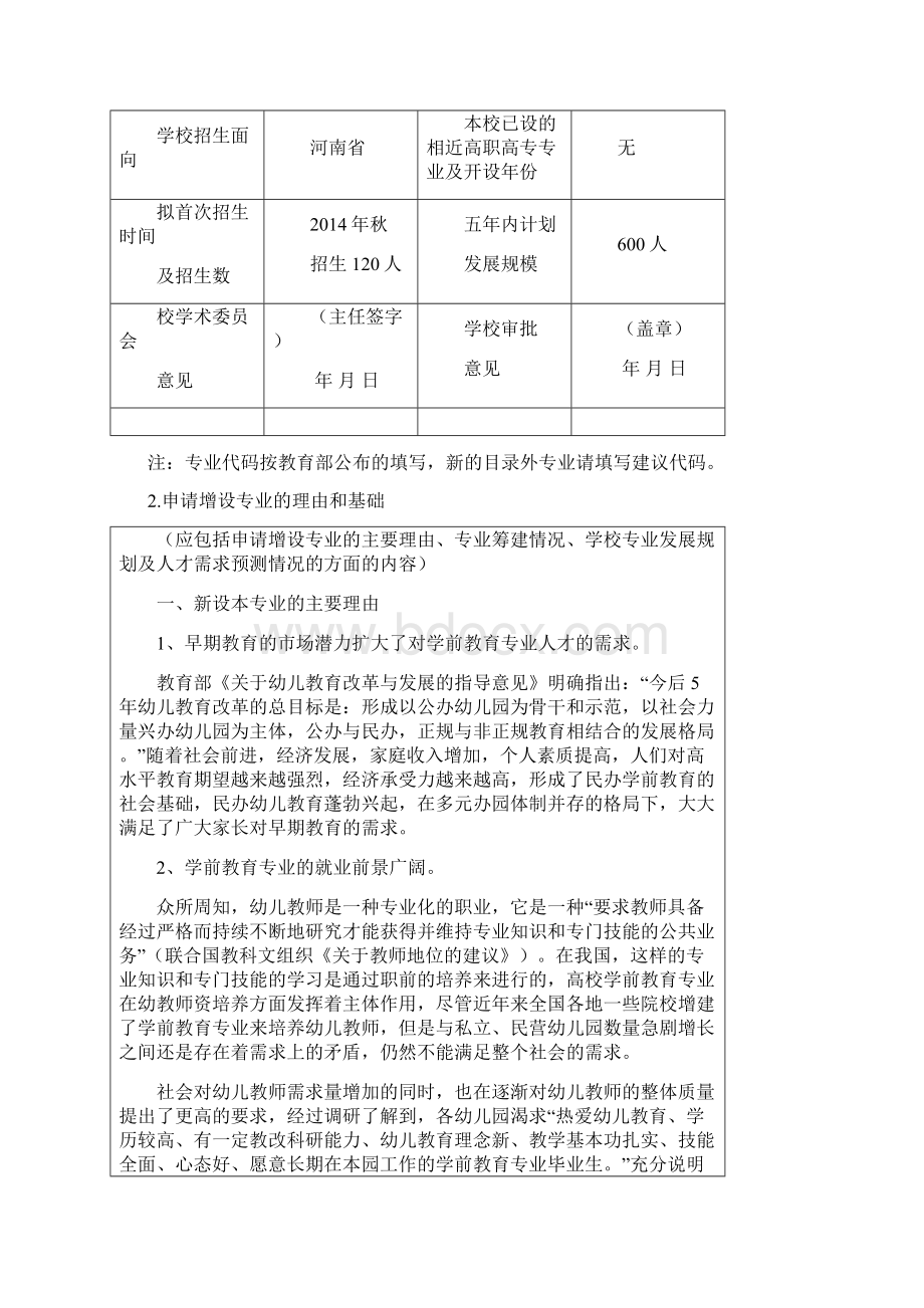 学前教育专业申报.docx_第2页