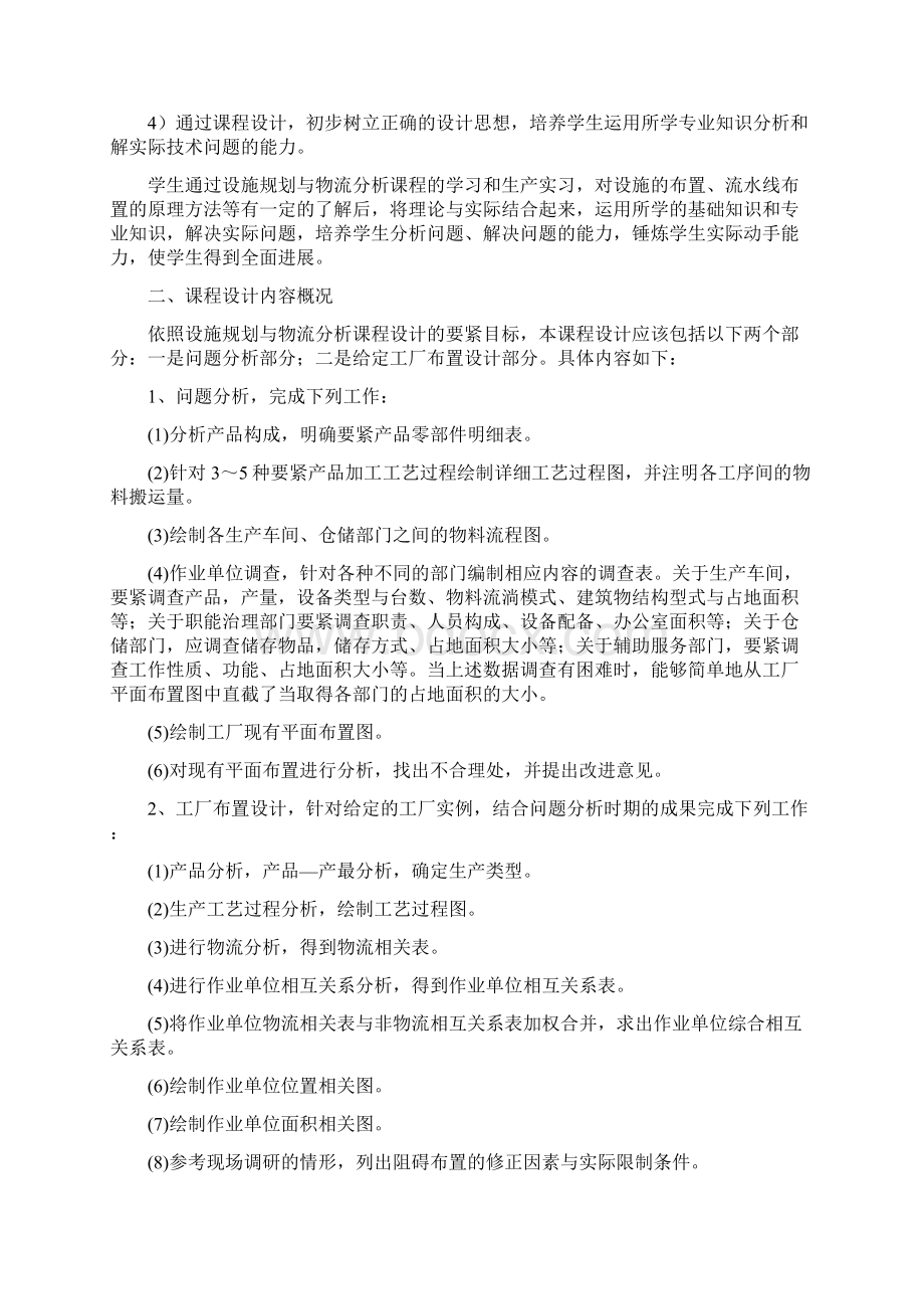 《设施规划与物流分析课程设计》设计指导书.docx_第2页