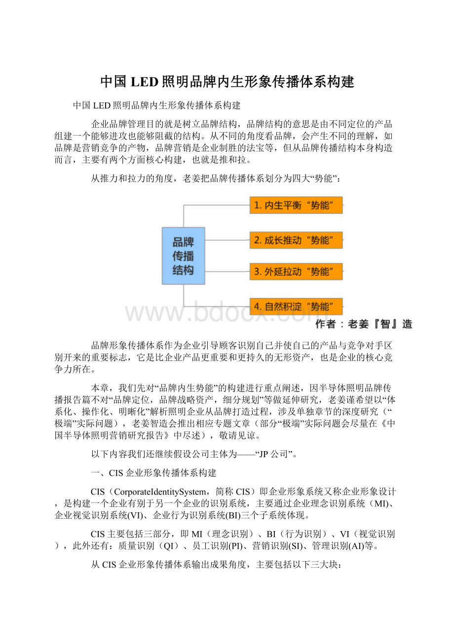 中国LED照明品牌内生形象传播体系构建.docx