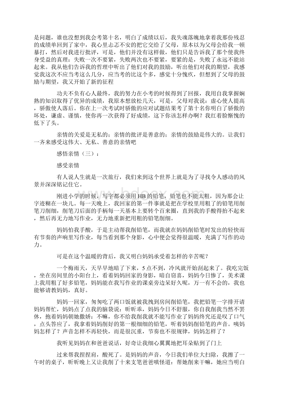 感悟亲情作文20篇Word文件下载.docx_第2页