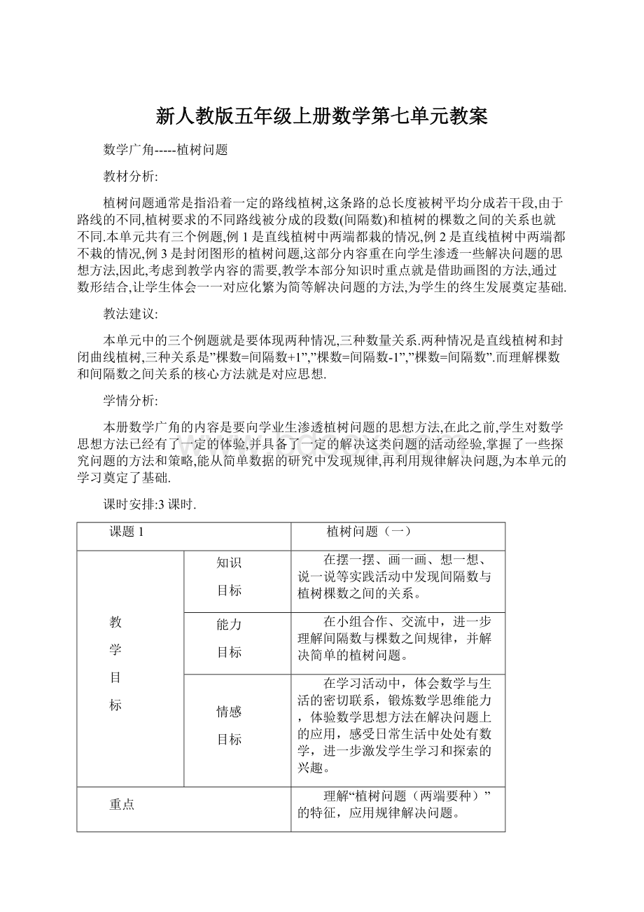 新人教版五年级上册数学第七单元教案Word格式文档下载.docx_第1页