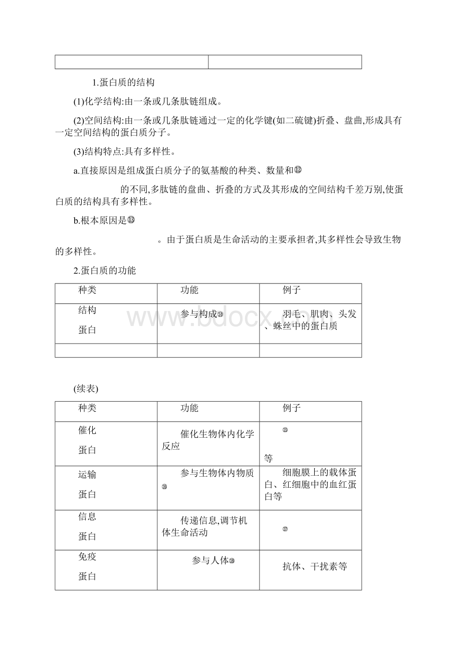 人教版高中生物必修1课时3 生命活动的主要承担者蛋白质教案Word文档下载推荐.docx_第3页