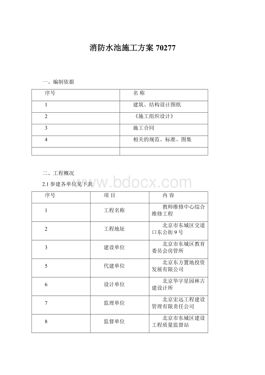 消防水池施工方案70277.docx