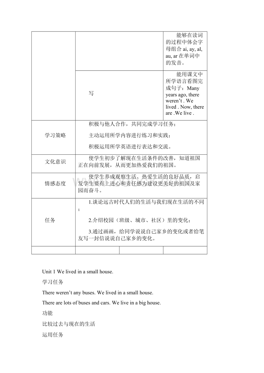 外研版小学英语五年级下册全册教案.docx_第3页